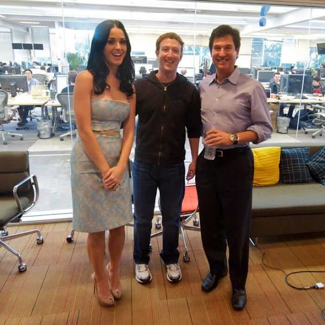 Katy Perry Zuckerberg ve Jim Breyer