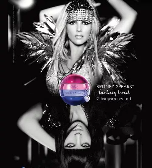 As above so below, Britney Spears, Christina Aguilera parfüm afişi